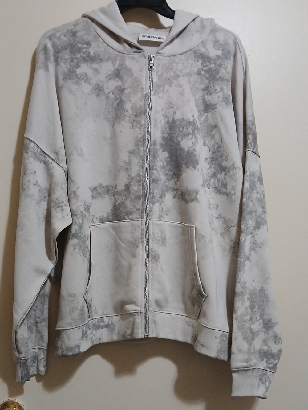 No Boundaries Men's 3X Zip Camo Hoodie